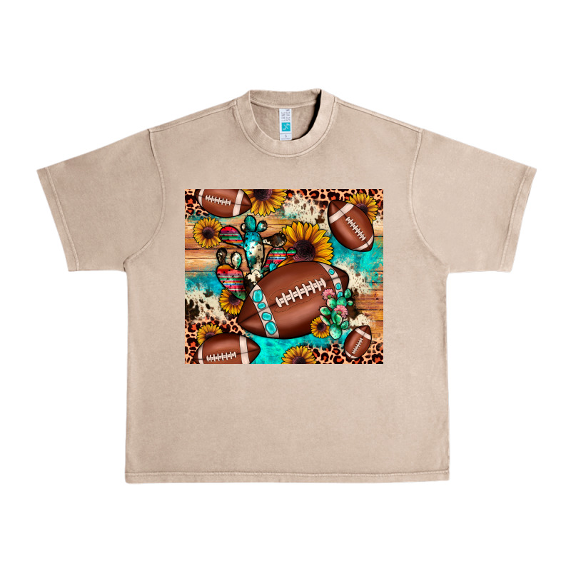 Football Cactus Sunflower Urban Heavy Tee by JahusDesignShop | Teevron