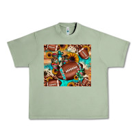 Oil Green football cactus sunflower Urban Heavy Tee - JahusDesignShop