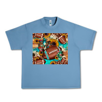 Pebble Blue football cactus sunflower Urban Heavy Tee - JahusDesignShop