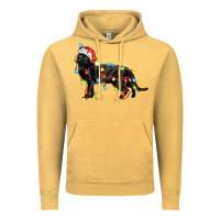 Vintage Mustard christmas bombay cat Vintage Hoodie - LillyAllenDesigns