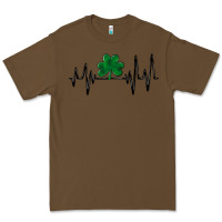 Cacao shamrock heartbeat Premium Tee - MaliasSmallBusiness