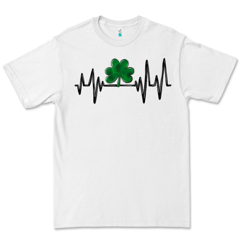 Shamrock Heartbeat Premium Tee by MaliasSmallBusiness | Teevron