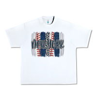 New York Baseball Team Spirit Brushstrokes Urban Heavy Tee | Teevron
