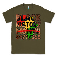 Army Green black history month Classic Tee - LillyAllenDesigns