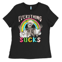 Black everything sucks Ladies Tee - MaliasSmallBusiness