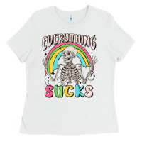 White everything sucks Ladies Tee - MaliasSmallBusiness
