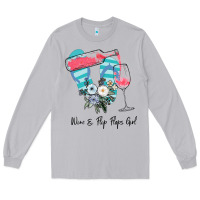 Moon Dust Wine Flip Flops Girl Long Sleeve Tee - Bettercallsaul