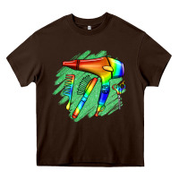 Chocolate Brown Hairdresser Heavy Core Tee - Jasminsmagicworld