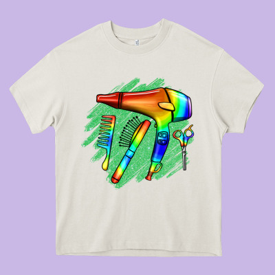 Hairdresser Heavy Core Tee Designed By Jasminsmagicworld