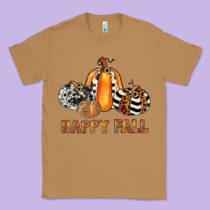 Happy Fall Classic Tee Designed By Jahusdesignshop