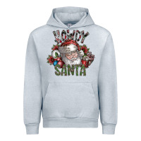 Heather Grey howdy santa Urban Hoodie - SublimationCraftShop