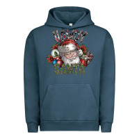 Pigment Midnight Navy howdy santa Urban Hoodie - SublimationCraftShop
