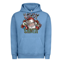 Pigment Pebble Blue howdy santa Urban Hoodie - SublimationCraftShop