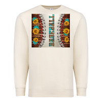Sandshell baseball with sunflower and gemstone tumbler Premium Sweatshirt - BundleAndBundleShop