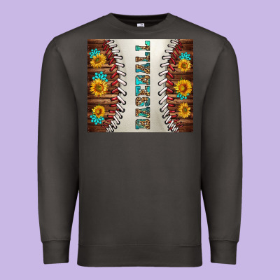 Baseball With Sunflower And Gemstone Tumbler Premium Sweatshirt Designed By Bundleandbundleshop
