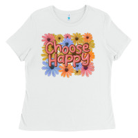 White choose happy Ladies Tee - MaliasSmallBusiness