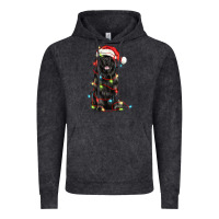 Vintage Black christmas newfoundland dog Vintage Hoodie - LillyAllenDesigns