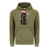Vintage Olive christmas newfoundland dog Vintage Hoodie - LillyAllenDesigns