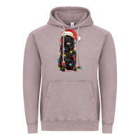 Vintage Zinc christmas newfoundland dog Vintage Hoodie - LillyAllenDesigns