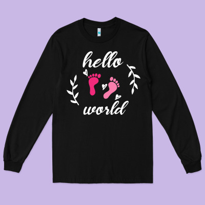 Hello World Long Sleeve Tee Designed By Bettercallsaul