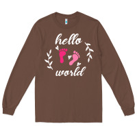 Chestnut Hello world Long Sleeve Tee - Bettercallsaul