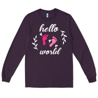 Plum Hello world Long Sleeve Tee - Bettercallsaul