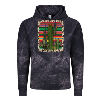 Cloud Black serape cowhide cacti Vintage Hoodie - RanaPortraitStore