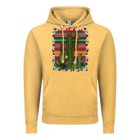 Vintage Mustard serape cowhide cacti Vintage Hoodie - RanaPortraitStore