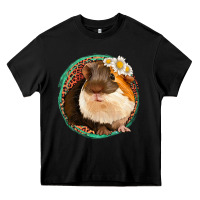 Black floral leopard guinea pigs Heavy Core Tee - Jasminsmagicworld