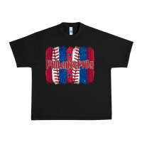 Black philadelphia baseball team spirit brushstrokes Urban Heavy Tee - Artiststas