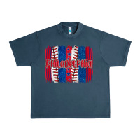 Midnight Navy philadelphia baseball team spirit brushstrokes Urban Heavy Tee - Artiststas