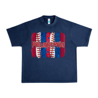 Navy philadelphia baseball team spirit brushstrokes Urban Heavy Tee - Artiststas