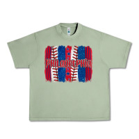 Oil Green philadelphia baseball team spirit brushstrokes Urban Heavy Tee - Artiststas