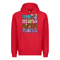 Red Easter mama mama mama Premium Hoodie - OliviaCreatesArt