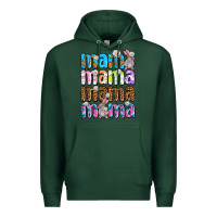Sports Green Easter mama mama mama Premium Hoodie - OliviaCreatesArt