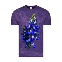 Cloud Purple Bluebonnet Flower Vintage Tee - LillyAllenDesigns