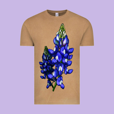 Bluebonnet Flower Vintage Tee Designed By Lillyallendesigns