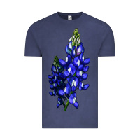 Vintage Denim Bluebonnet Flower Vintage Tee - LillyAllenDesigns