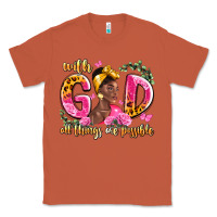 Copper with god all things are possible black woman Classic Tee - LillyAllenDesigns