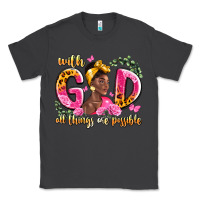 Smoke with god all things are possible black woman Classic Tee - LillyAllenDesigns