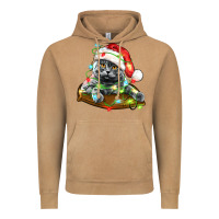 Christmas Scottish Fold Cat Vintage Hoodie | Teevron