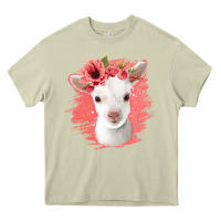 Floral Baby Goat Heavy Core Tee | Teevron
