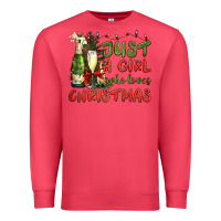 Cardinal just a girl who loves christmas Premium Sweatshirt - BundleAndBundleShop
