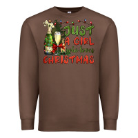 Chestnut just a girl who loves christmas Premium Sweatshirt - BundleAndBundleShop