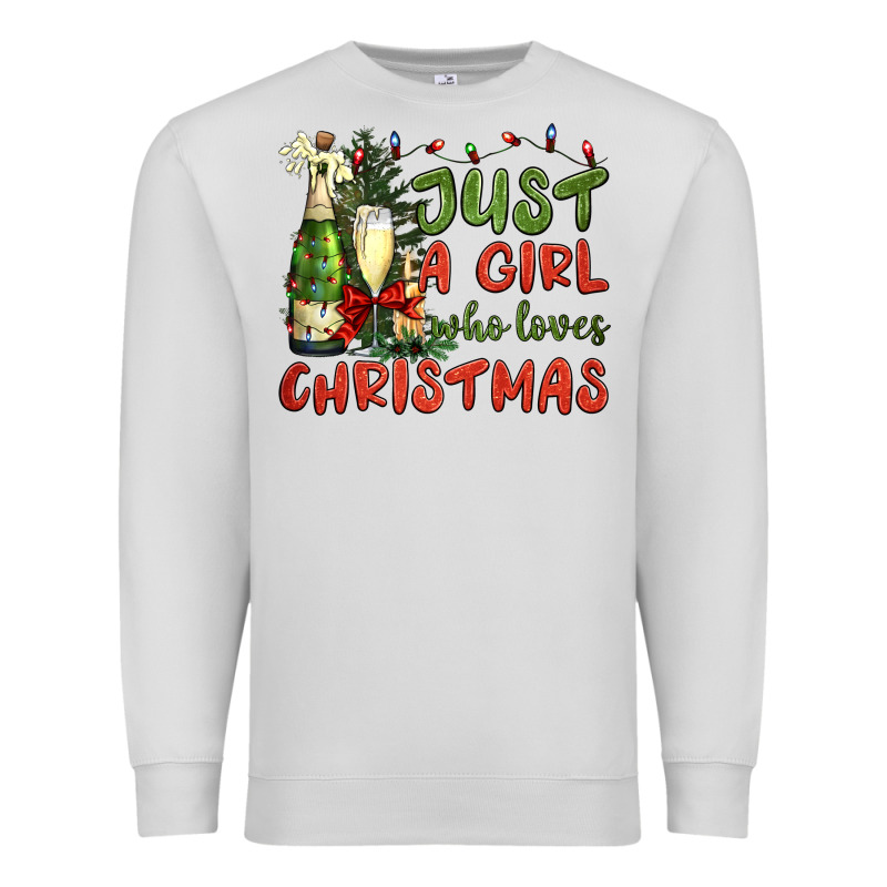 Just A Girl Who Loves Christmas Premium Sweatshirt by BundleAndBundleShop | Teevron
