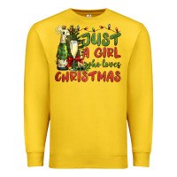 Lemon just a girl who loves christmas Premium Sweatshirt - BundleAndBundleShop