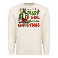 Sandshell just a girl who loves christmas Premium Sweatshirt - BundleAndBundleShop