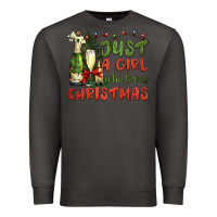 Smoke just a girl who loves christmas Premium Sweatshirt - BundleAndBundleShop