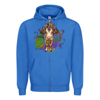 True Royal simmental mardi gras Zipper Hoodie - OliviaCreatesArt