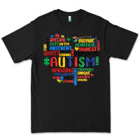 Black autism heart Premium Tee - MaliasSmallBusiness